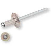 Blindniete großer Flachkopf 16 mm, 4,8x10 Aluminium/Stahl